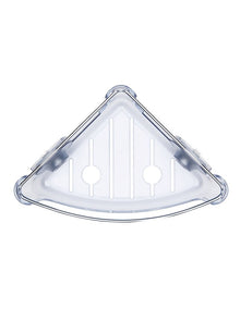 Strong Hold Suction Corner Basket in Clear