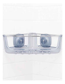 Strong Hold Suction Corner Basket in Clear