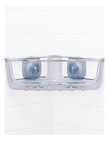 Strong Hold Suction Corner Basket in Clear