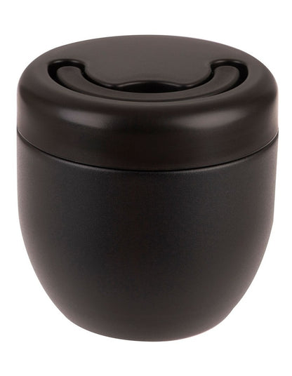 Stainless Steel Double Wall Insulated Food Pod 470ml in Black