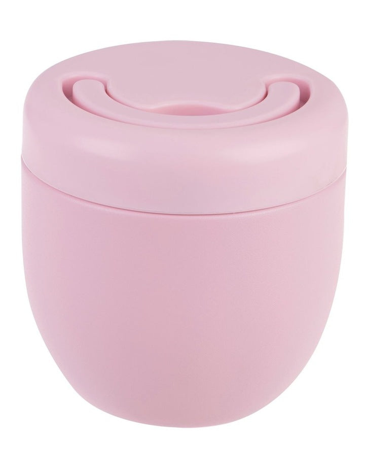 Stainless Steel Double Wall Insulated Food Pod 470ml in Carnation