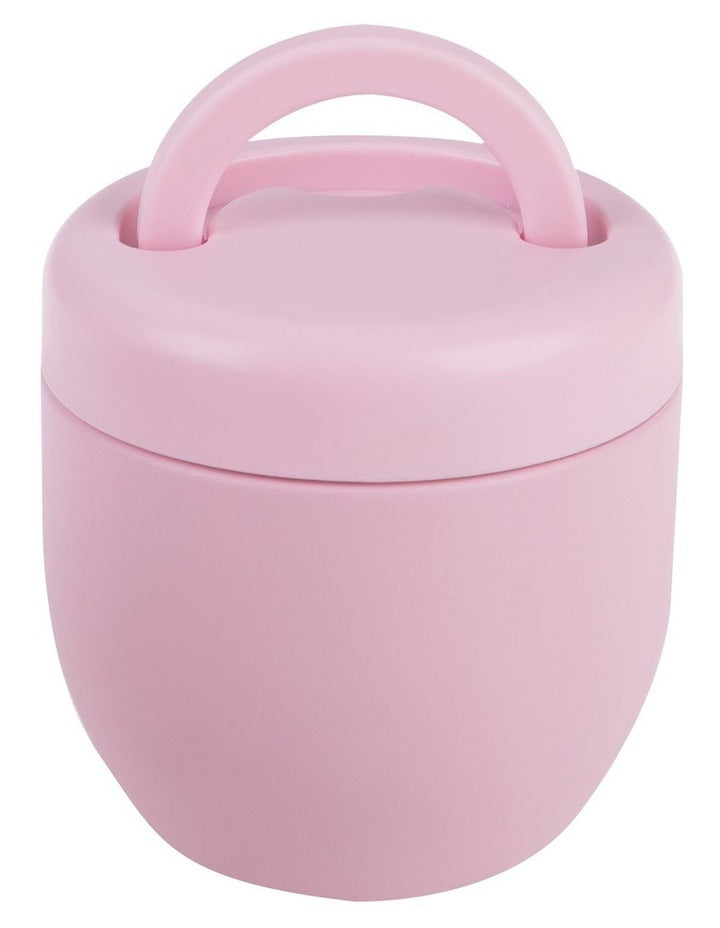 Stainless Steel Double Wall Insulated Food Pod 470ml in Carnation