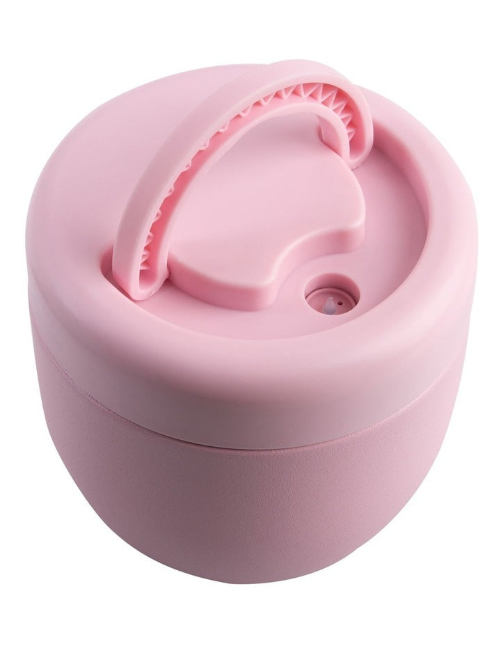 Stainless Steel Double Wall Insulated Food Pod 470ml in Carnation