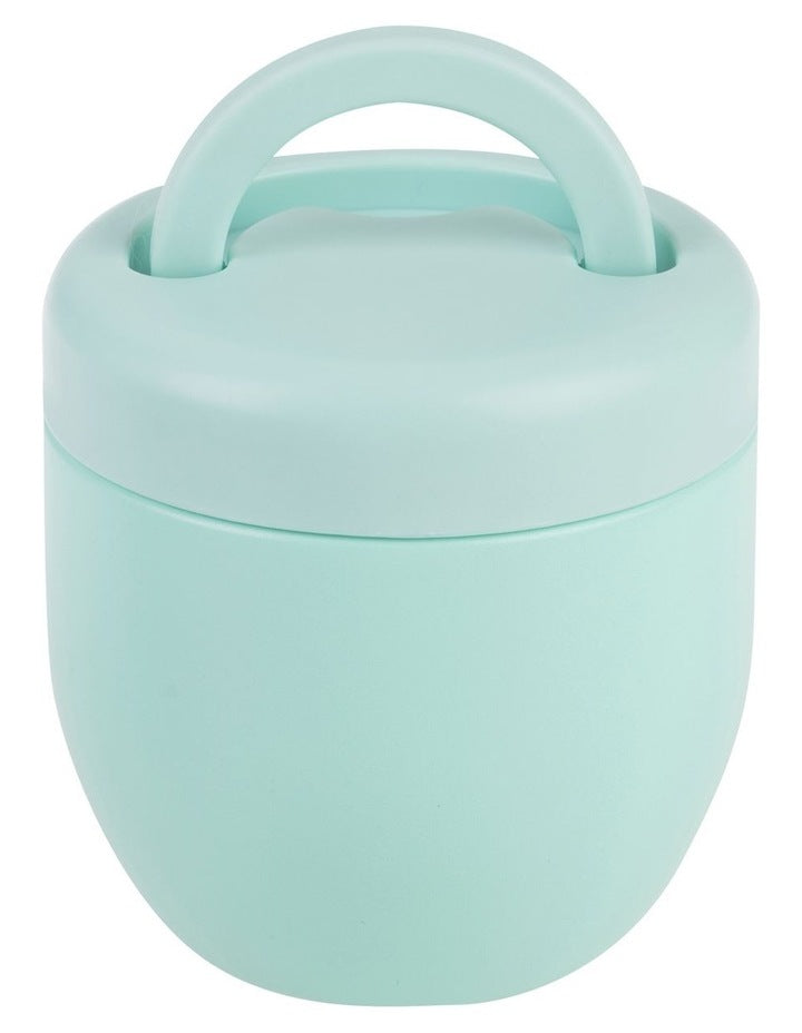 Stainless Steel Double Wall Insulated Food Pod 470ml in Mint