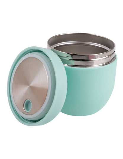 Stainless Steel Double Wall Insulated Food Pod 470ml in Mint