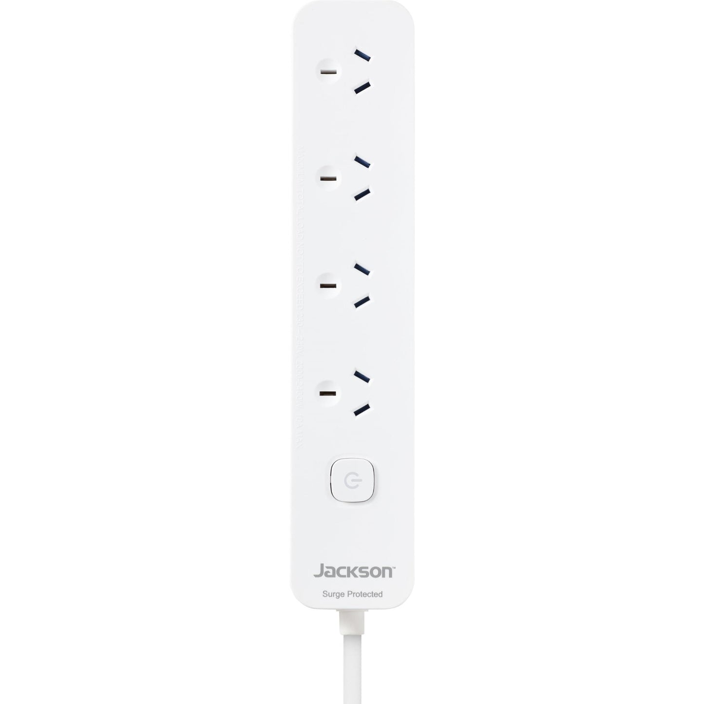 Jackson 3 Metre Lead Surge Protected Board w/ 4 x Power Socket Outlets