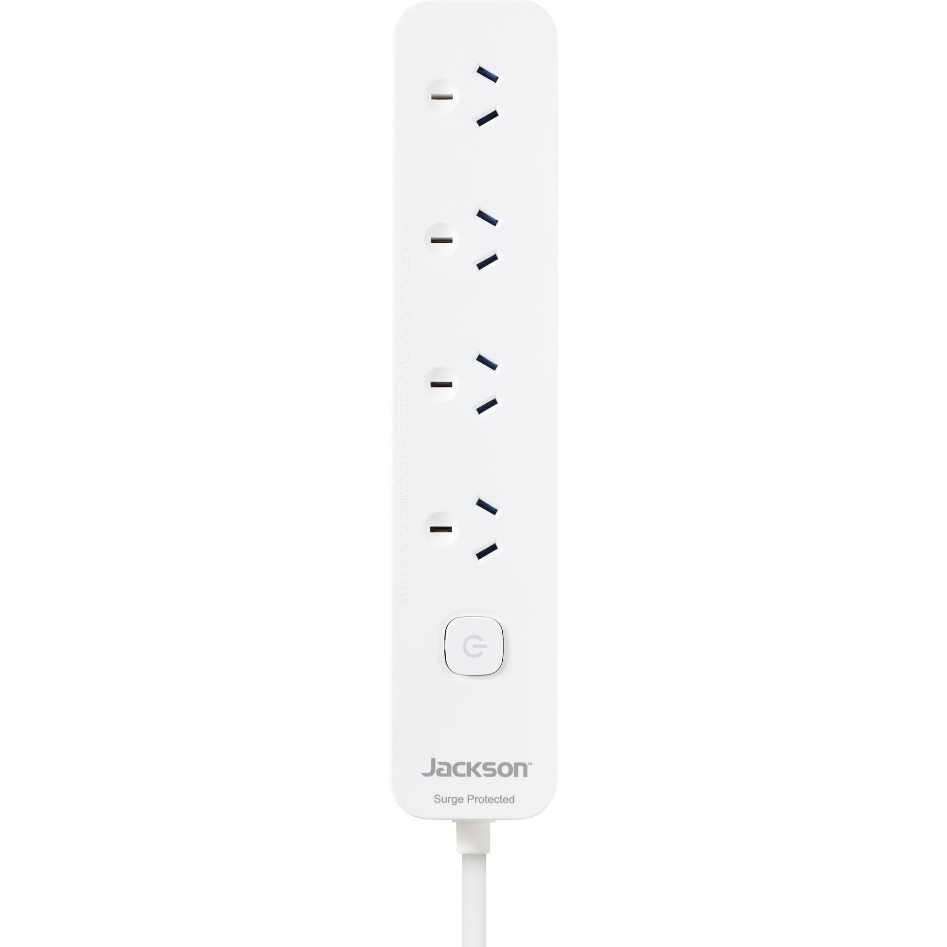 Jackson 3 Metre Lead Surge Protected Board w/ 4 x Power Socket Outlets