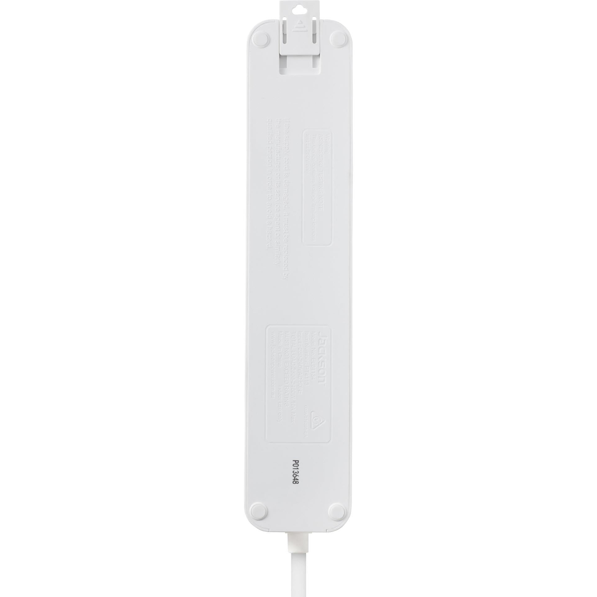 Jackson 3 Metre Lead Surge Protected Board w/ 4 x Power Socket Outlets