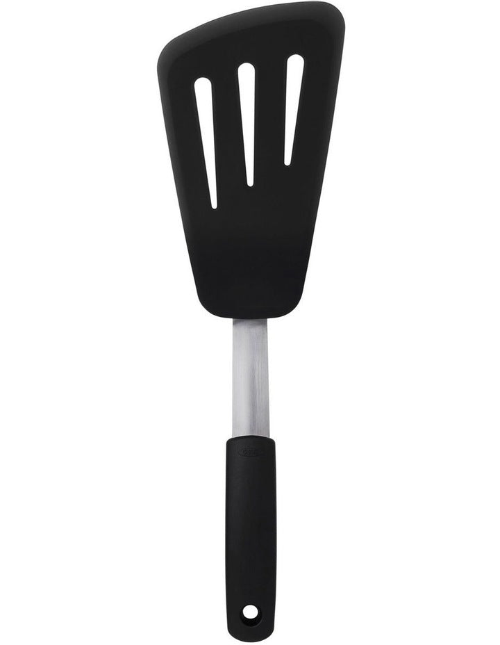 Silicone Flexible Omelet Turner in Black