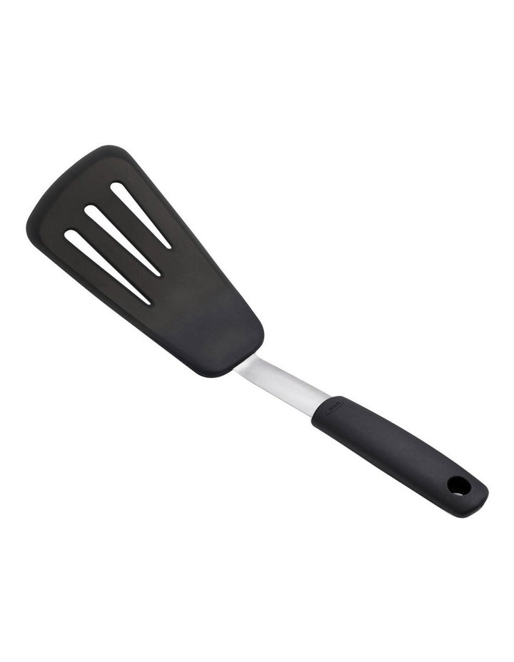 Silicone Flexible Omelet Turner in Black