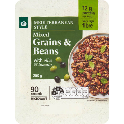 Woolworths Mediterranean Style Mixed Grains & Beans 250g