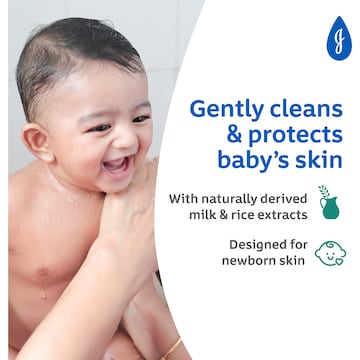 Johnson's Milk + Rice Tear Free Gentle Nourish Moisturising Baby Bath 500mL