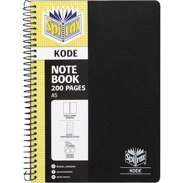 Spirax A5 Notebook 200 Pages Assorted each