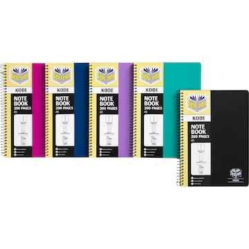 Spirax A5 Notebook 200 Pages Assorted each
