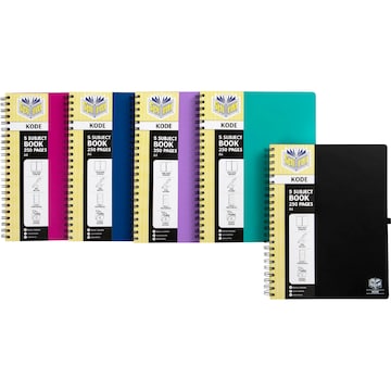 Spirax A4 5 Subject Notebook 250 Pages Assorted each