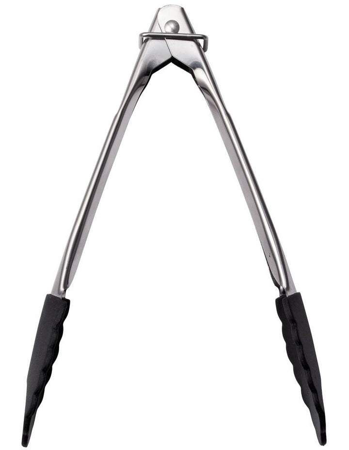 Grabbers Silicone Mini Tongs 18cm in Black
