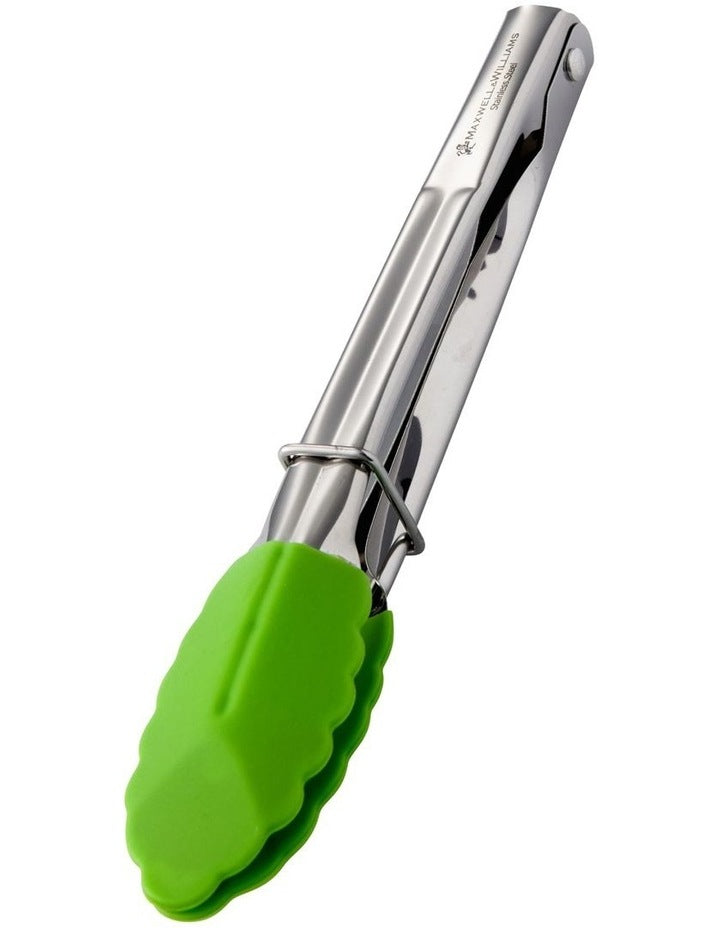 Grabbers Silicone Mini Tongs 18cm in Lime