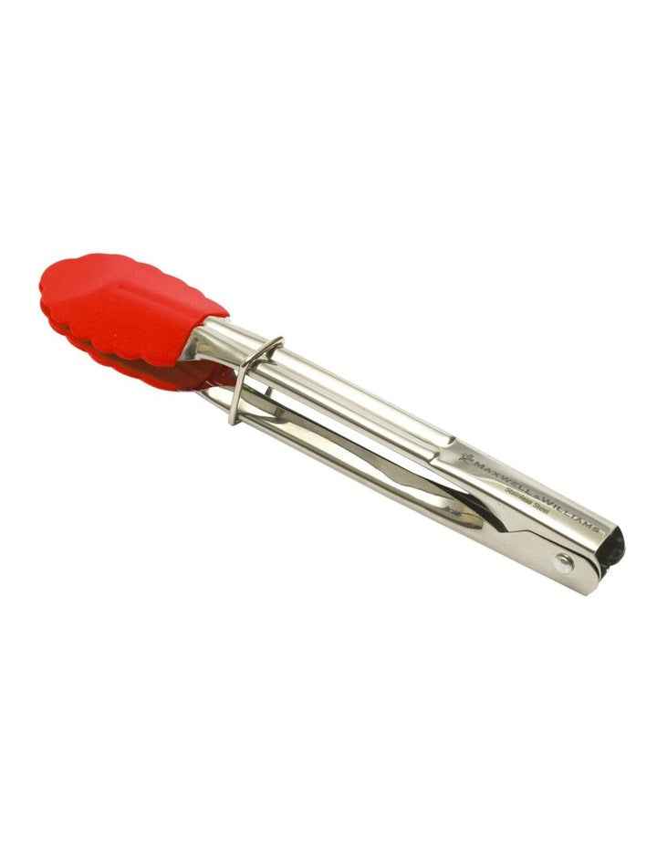 Grabbers Silicone Mini Tongs 18cm in Red