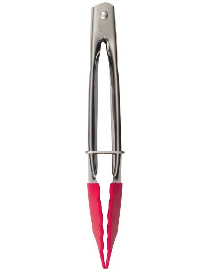 Grabbers Silicone Mini Tongs 18cm in Red