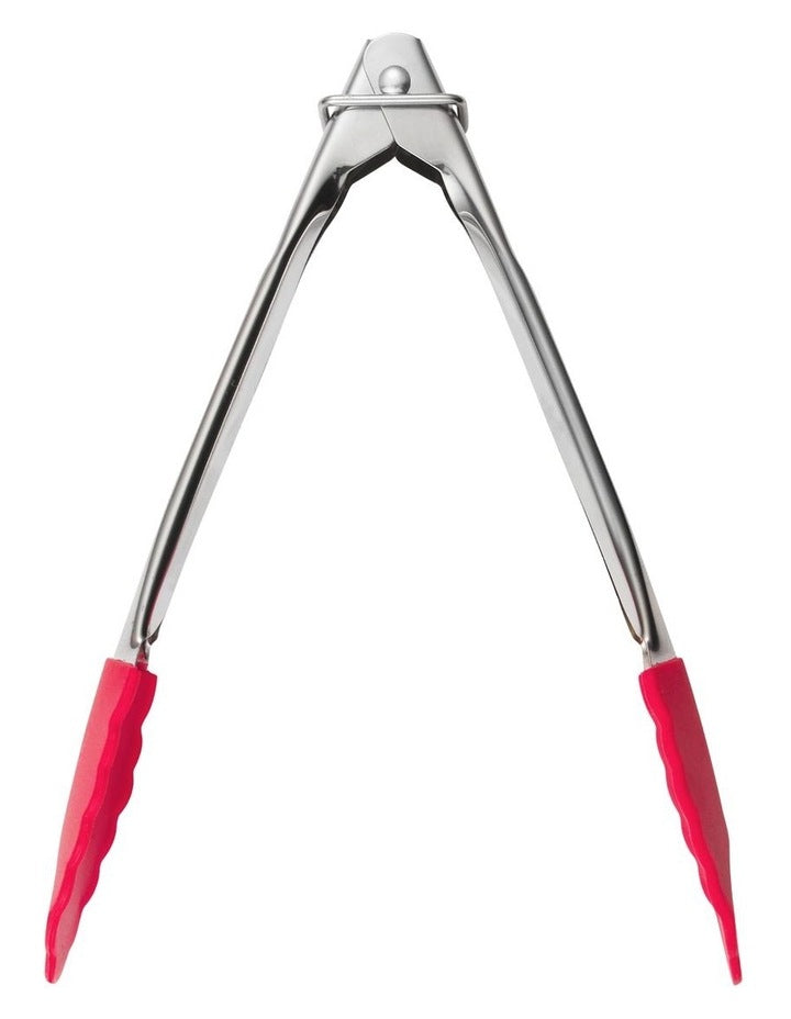 Grabbers Silicone Mini Tongs 18cm in Red