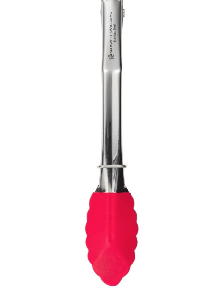 Grabbers Silicone Mini Tongs 18cm in Red