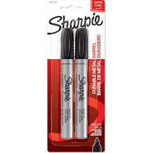 Sharpie Metal Permanent Marker Pens Bullet Tip Black 2 pack