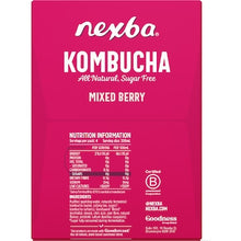Nexba Kombucha Mixed Berry Drink Cans 330mL x 4 pack