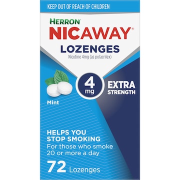 Herron Nicaway Stop Smoking Peppermint Lozenges 4Mg 72 pack