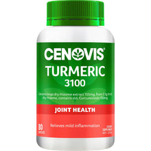 Cenovis Turmeric 3100 Capsules With Curcuminoids For Joint Health 80 Pack