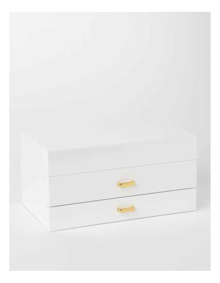 Multi Drawer Jewellery Box in White