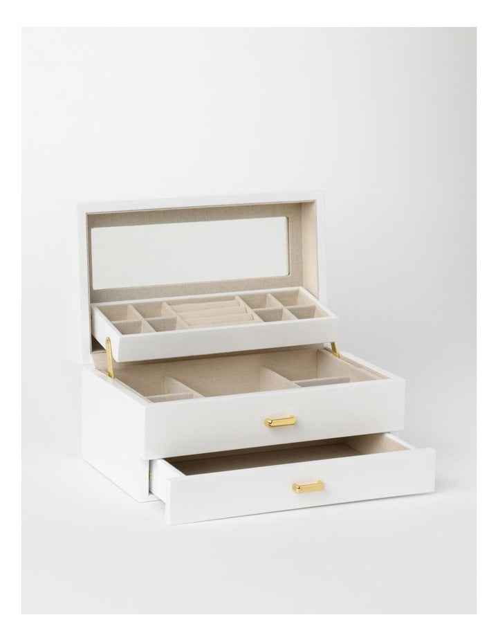 Multi Drawer Jewellery Box in White