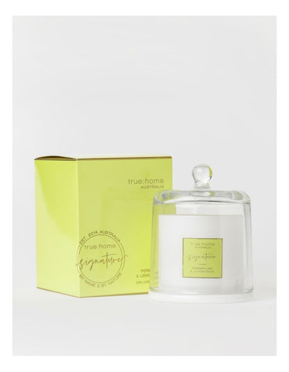 Persian Lime & Lemongrass Candle With Cloche