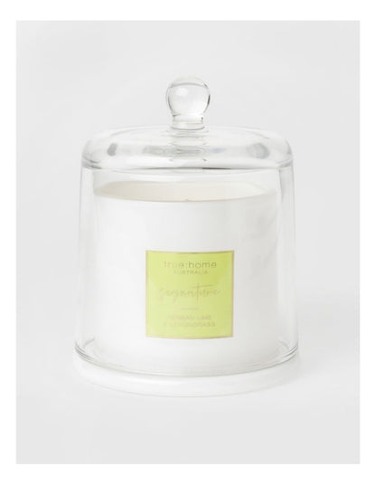 Persian Lime & Lemongrass Candle With Cloche