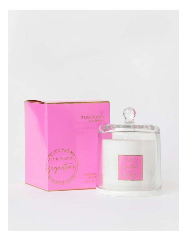 Pomegranate & Wild Berries Candle With Cloche