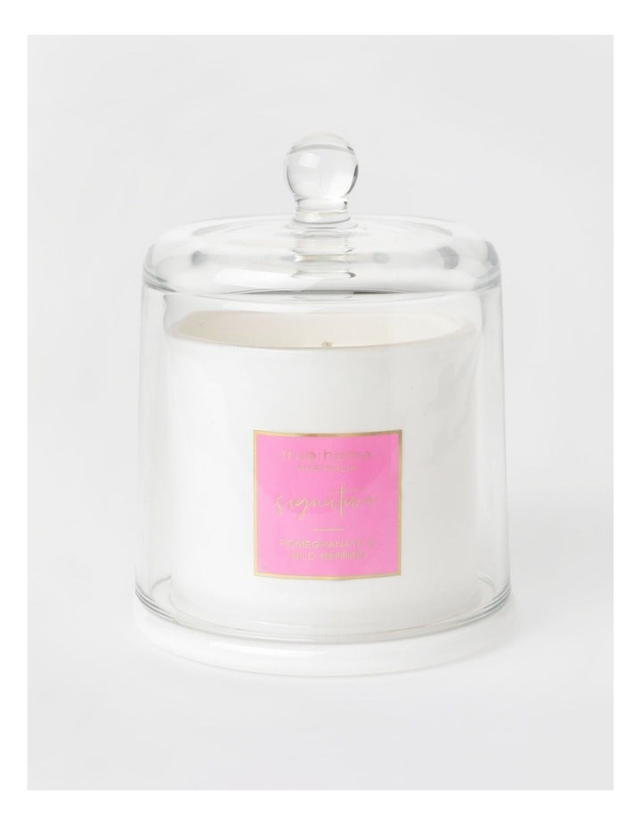 Pomegranate & Wild Berries Candle With Cloche