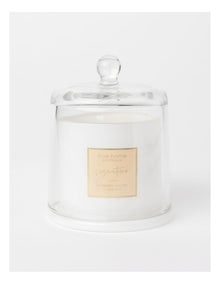 Summer Melon & Papaya Candle With Cloche