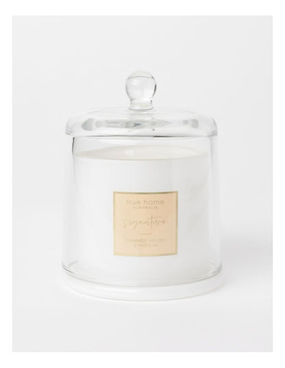 Summer Melon & Papaya Candle With Cloche