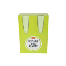 COLES REUSABLE WINE GLASS 4PK