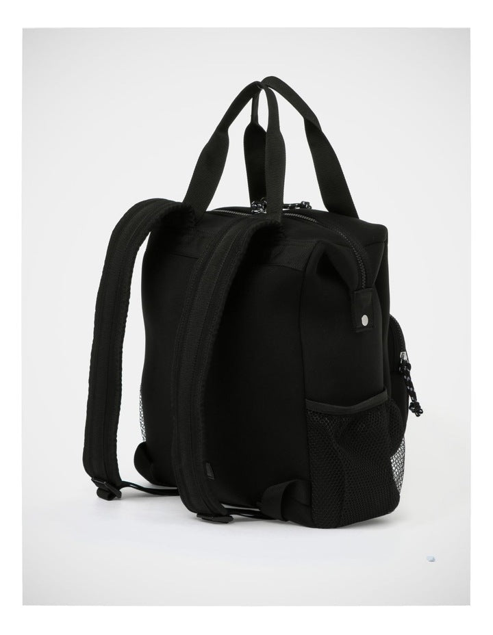 Capri Zip Top Backpack in Black