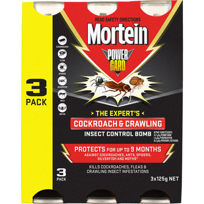 Mortein PowerGard Insect Control Bombs 3 pack
