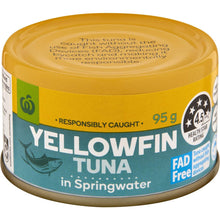 Woolworths Yellowfin Tuna In Springwater 95g