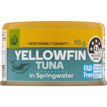 Woolworths Yellowfin Tuna In Springwater 95g