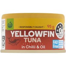 Woolworths Yellowfin Tuna In Chilli & Oil 95g