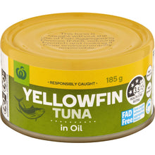 Woolworths Yellowfin Tuna In Oil 185g