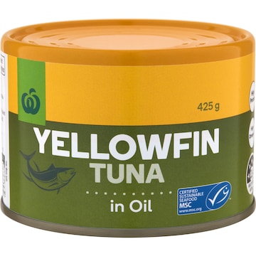 Woolworths Yellowfin Tuna In Oil 425g