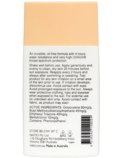 Invisible Fluid SPF50+ Sunscreen 60ml