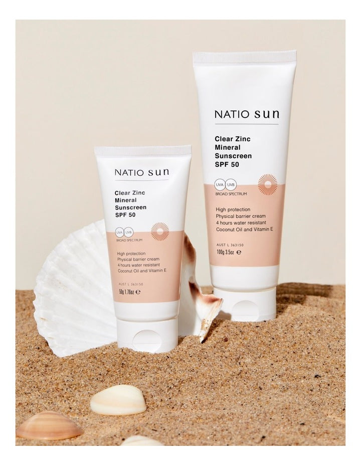 Clear Zinc Mineral SPF50 Sunscreen 100g