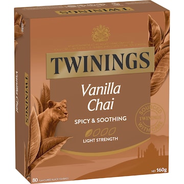 Twinings Chai Vanilla Tea Bags 80 pack