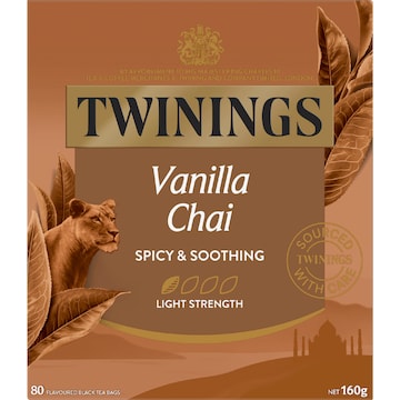 Twinings Chai Vanilla Tea Bags 80 pack