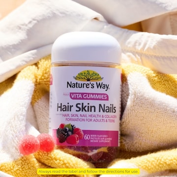 Nature's Way Adult Vita Gummies Hair Skin & Nails 60 pack